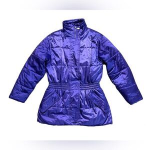 Vintage Eddie Bauer Electric Purple Puffer Coat size Medium